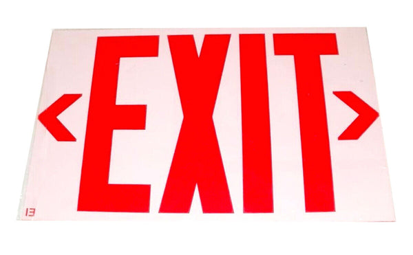 2 Emergency Exit Signs for Doorways & Offices | High Visibility 6.75" x 10.75"