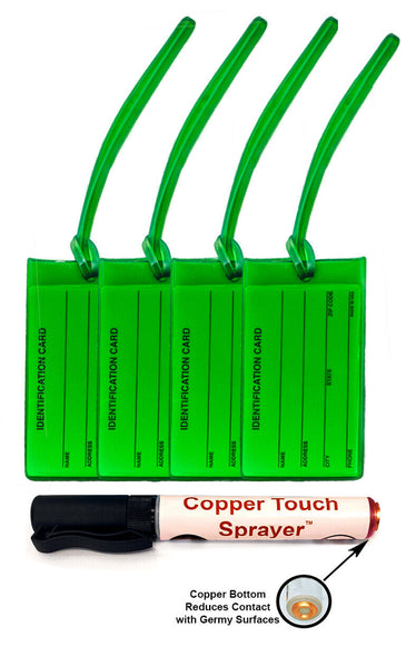 4 Luggage Tags Made in USA, Popular Colors | Plus New Copper Touch Sprayer