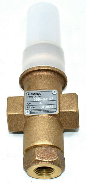 Siemens 599-03147 Control Valve | Model 010822 CV4 | FLOWRITE Series