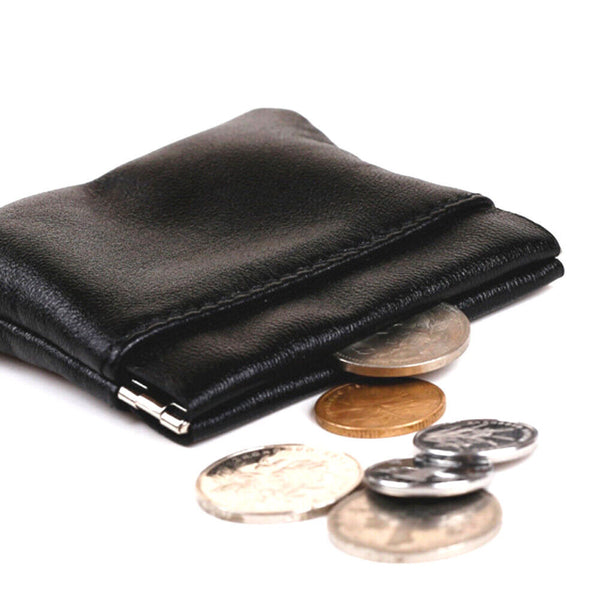 Coin Holder - 3 Pockets | Easy One Squeeze to Open | Compact for Travel