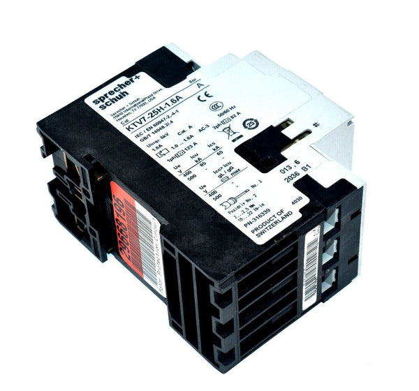 Sprecher + Schuh KTV7-25H-1.6A | Motor Protection Circuit Breaker Unit