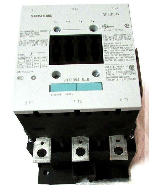 Siemens 3RT1054-6AF36 Contactor | IEC EN 60947 110-127V 50Hz | Made in Germany