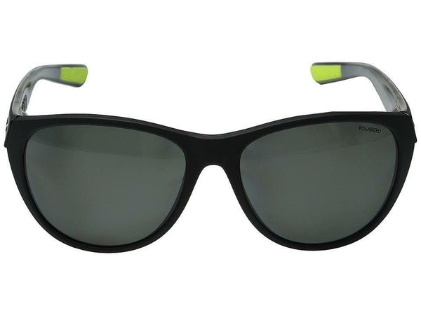 Nike EV0953-00 Golf Compel P Sunglasses Matte Black Silver Polarized Grey + Case