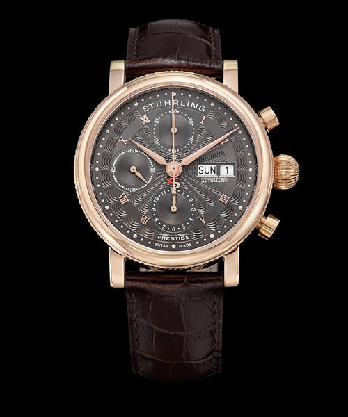 Stuhrling Original Men's 139.04 Prestige | Prominent Analog Display Swiss Watch