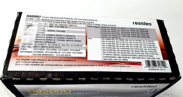 Resideo S9200U1000 Universal Integrated Furnace Control