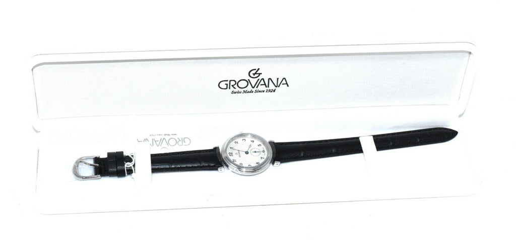 Grovana Women's 3276-1532 Traditional Analog Display Swiss Quartz Black Watch