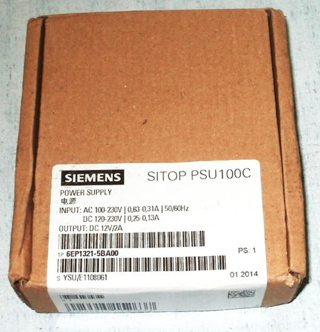 Siemens 6EP1321-5BA00 Power Supply Unit SITOP 12V 2A for Distribution Boards