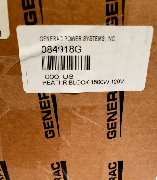 Generac 084918G | Hot Start Engine Coolant Heater | 1500W 120V KHTPS151GT10-008