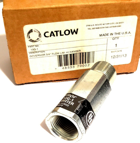 Catlow 10G-1 Governor Flow Limiter | 3/4" Flow LIM HI Hanger | Made in USA
