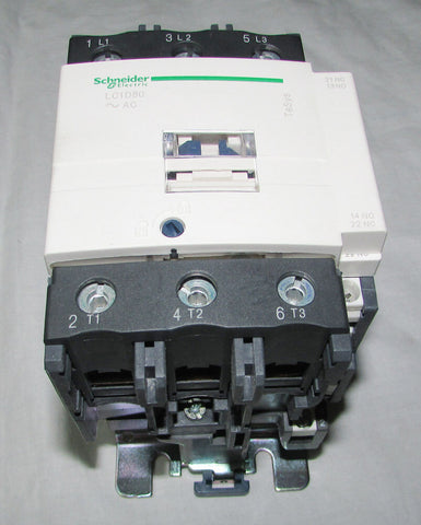 Schneider Electric LC1D80L6 IEC Magnetic Contactor 208V 60Hp