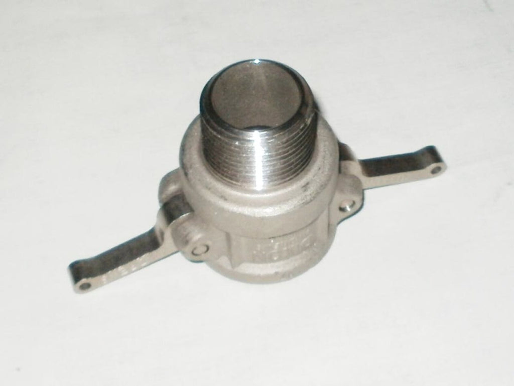 Dixon 100-B-SS Type B Cam and Groove Fitting (1" Socket x 1" NPT Male)