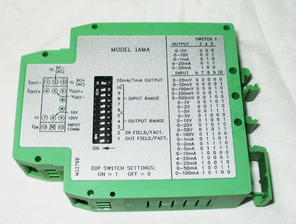 RED LION CONTROLS DIN RAIL MODULES SMART SETPOINT ANALOG MODULE IAMS3535