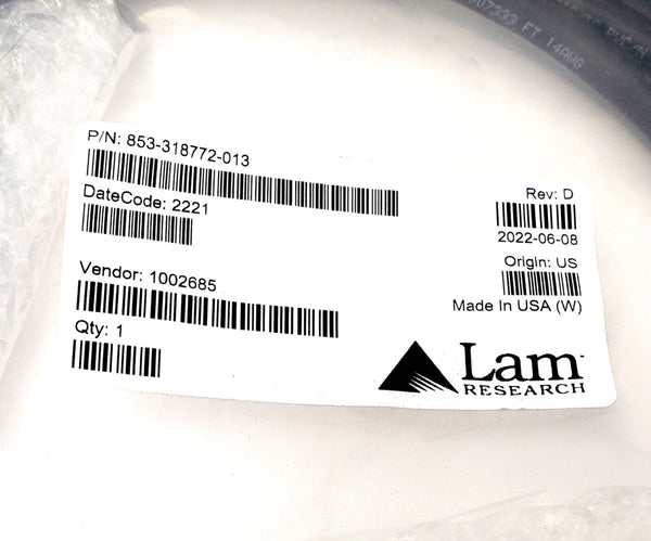 Lam Research 853-318772-013 RF Generator Cable