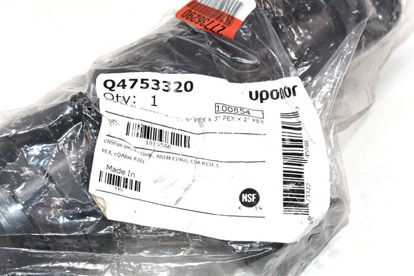 Uponor Q4753320 ProPEX EP Reducing Tee, 3" x 3" x 2"
