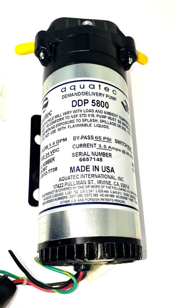 Aquatec 78399-987 Demand/Delivery Pump, 1.4 GPM, 24 VDC, 3.5 Amps