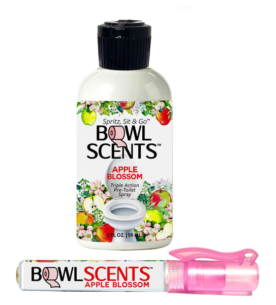 Bowl Scents Toilet Spray 2 oz Refill + Traveler | Fits in Pocket or Purse