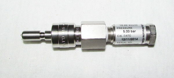 CTS STC-0087 Flow Pressure Valve w/Nozzle, Flow Rate: 19.92scc/m, Pressure:5bar