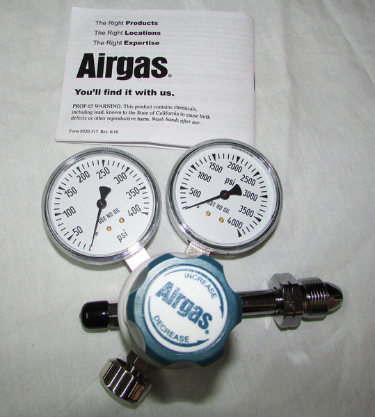 Airgas 2-Stage Brass General Purpose Cylinder Regulator Y12215F590