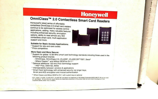 Honeywell OM40BHOND | OmniClass 2.0 Contactless Smart Card Reader | R40E REV R
