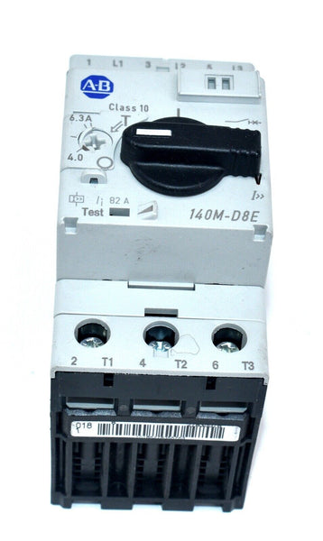 Allen-Bradley 140M-D8E-B63 Motor Protection Circuit Breaker 4.0-6.3A, 3P