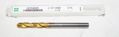 OSG 10250005 1/4" Cobalt Drill Bit 1/4" SD, 1-3/8" LOC, 2-1/2" OAL, 2 Flute