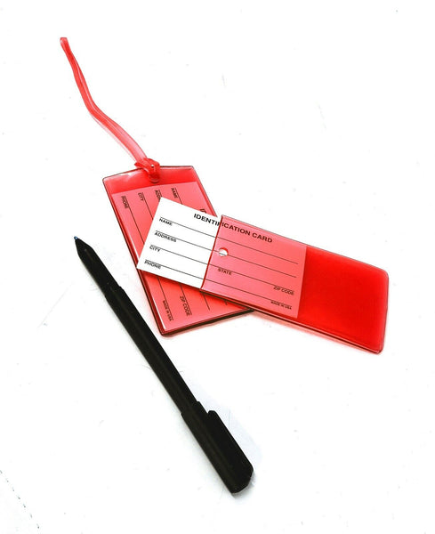 4 Jelly Luggage Tags | High Visibility Travel Tags in Popular Colors | Made in USA