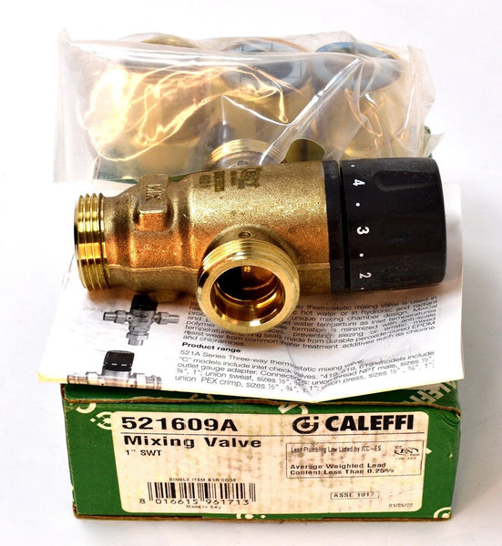 Caleffi 521519AC 3/4" 3-way Thermostatic Mixing Valve