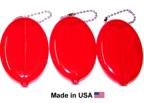 3 Oval Coin Purses | Multi-Purpose Organizer | Great for On the Go | Made in USA