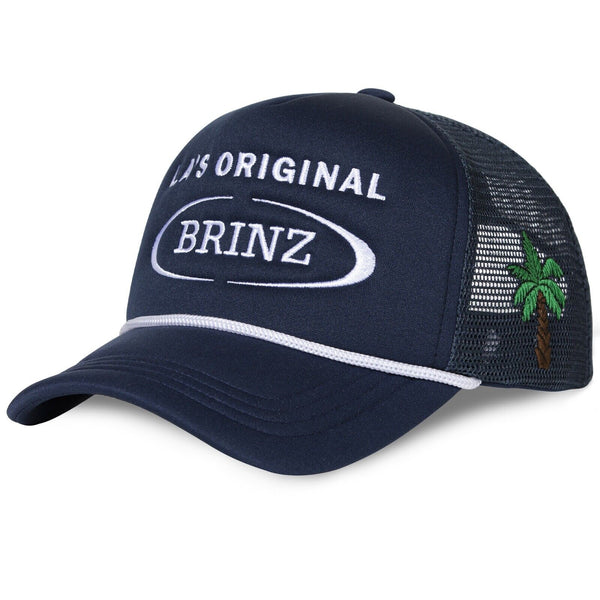 Brinz Hat Outdoor Fishing Baseball Trucker Mesh Cap Adjustable SnapBack PalmTree