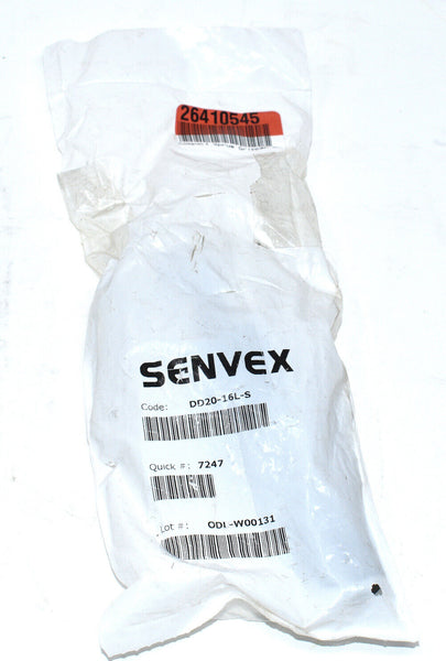 Senvex DD20-16L-S Compact Sprue Gripper w/Sensor Body & HNBR Pads, 3-12mm