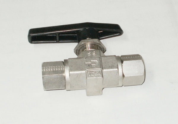 Parker 6F-B8LJ2-SSP-GR Two Way B Series Stainless Steel Bodied Ball Valve 3/8"