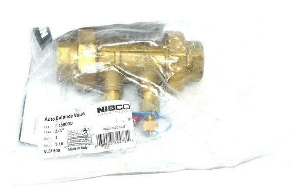 Nibco T-1880DU - 3/4" - Auto Balance Valve | New in Package