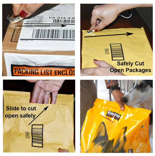 EZ Opener Ceramic Safety Cutter Opens Boxes, packages and much more. Open packages with less risk of injury with Ceramic blade technology. Comes with Black or Silver Carabiner